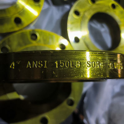 Ansiの304 316材料を溶接する黄色い塗る溶接首のフランジ