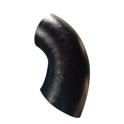 SCH 40の管付属品は黒い溶接された鋼鉄90度の肘を肘で突く