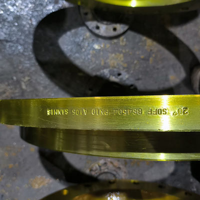 品質  Slip On ANSI Pipe Flange Yellow Painting SCH5s-SCH160 Wall Thickness 工場